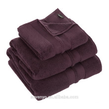 100% Baumwolle Luxus dunkelviolette Farbe Hotel Handtuch HO-021